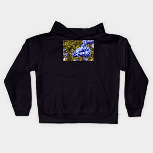 Blue petals Kids Hoodie